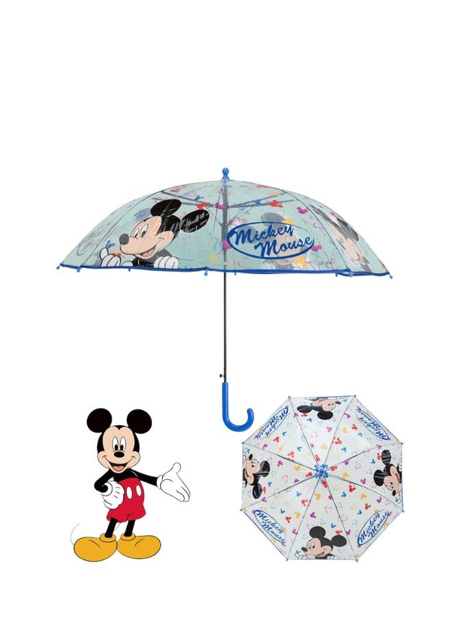Yellow Bee Disney Transparent Mickey Mouse Umbrella for Boys, Multicolor, 4-8 Years - Image 1